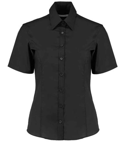 Kustom Kit Ladies Short Sleeve Tailored Business Shirt