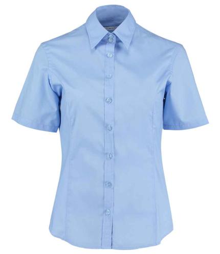 Kustom Kit Ladies Short Sleeve Tailored Business Shirt