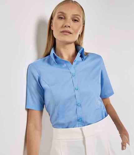 Kustom Kit Ladies Short Sleeve Tailored Business Shirt 2