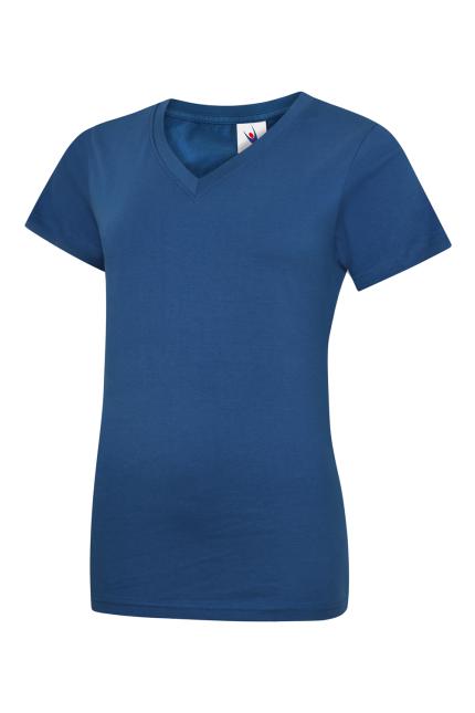 Uneek Ladies Classic V Neck T-shirt 1