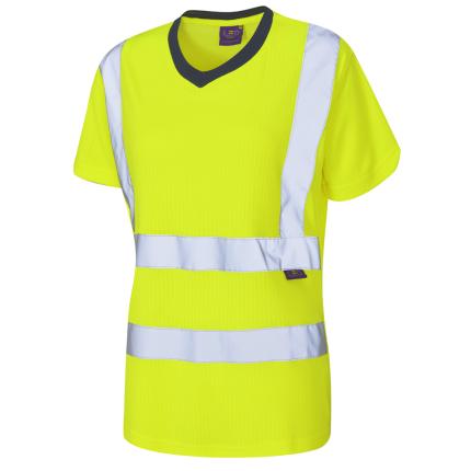 Leo Workwear Belstone Ecoviz Hi Vis Comfort Womens T-Shirt