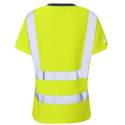 Leo Workwear Belstone Ecoviz Hi Vis Comfort Womens T-Shirt 1