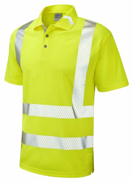 LEO BROADSANDS ISO 20471 Cl 2 Coolviz Ultra Polo Shirt