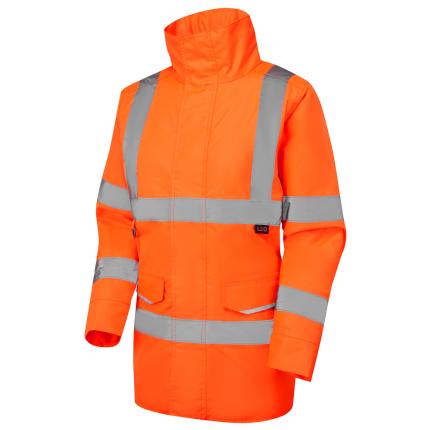 Leo Workwear Cheristow Ecoviz Hi Vis 4K Womens Baffle Lined Anorak