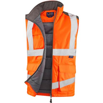 Leo Workwear Clovelly Hi Vis 3-in-1 Anorak with Torrington Bodywarmer 1