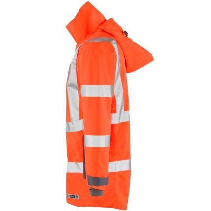 Leo Workwear Eastleigh Ecoviz Hi Vis 10K Performance Breathable Anorak 1