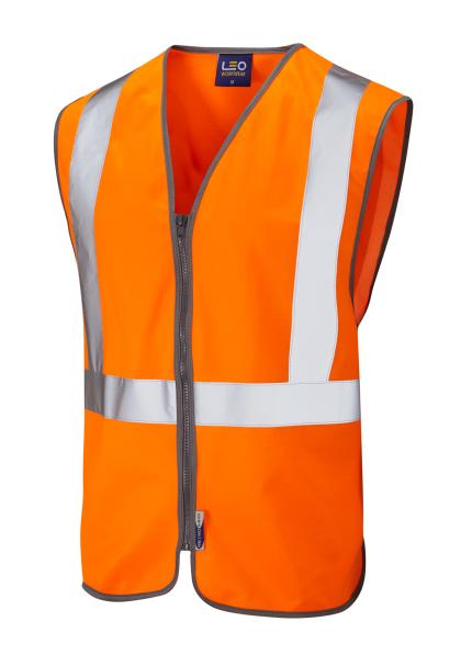 LEO EGGESFORD ISO 20471 Cl 2 Railway Zip Waistcoat