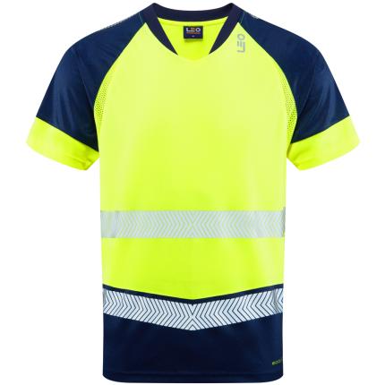 Leo Workwear Forda Ecoviz Hi Vis Performance+ Dual Colour T-Shirt