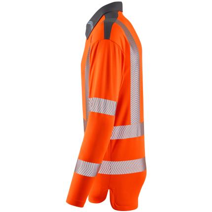 Leo Workwear Georgeham Ecoviz Hi Vis Coolmax High Performance Sleeved Polo Shirt 1