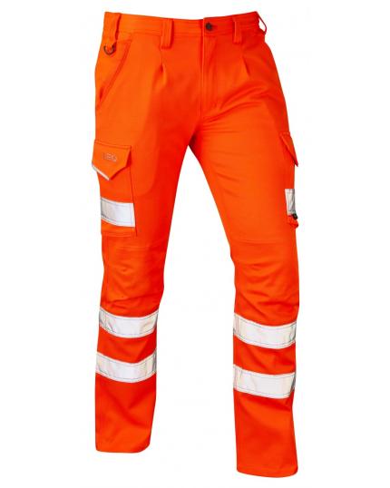 LEO KINGFORD ISO 20471 Class 1 EcoViz Stretch Poly/Cotton Cargo Trouser
