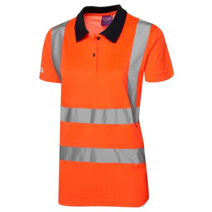 Leo Workwear Lana Ecoviz Hi Vis Comfort Womens Polo Shirt