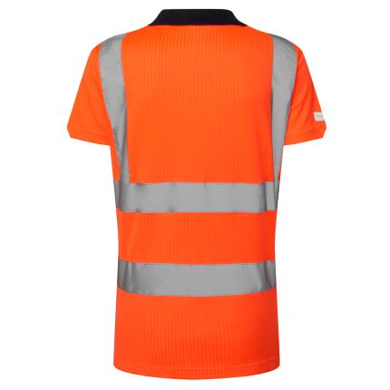 Leo Workwear Lana Ecoviz Hi Vis Comfort Womens Polo Shirt 1