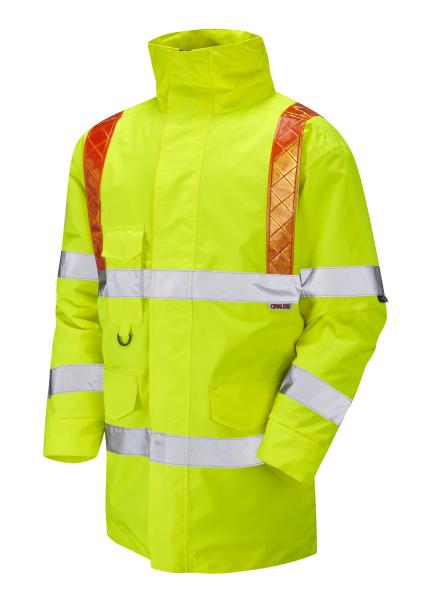 LEO PUTFORD ISO 20471 Cl 3 Orange Brace Anorak