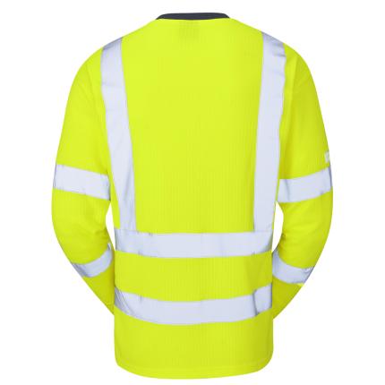 Leo Workwear Riverton Ecoviz Hi Vis Comfort Sleeved T-Shirt 1