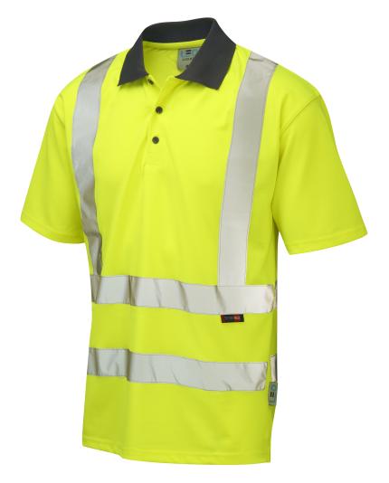 LEO ROCKHAM ISO 20471 Cl 2 Coolviz Polo Shirt (EcoViz)