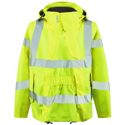 Leo Workwear Rosemoor EcoViz 15K Hi Vis Womens Jacket with Maternity Expander