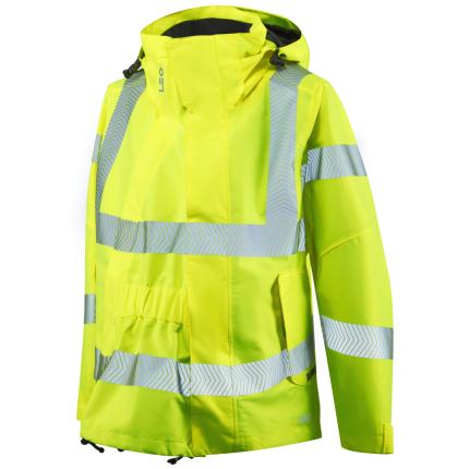 Leo Workwear Rosemoor EcoViz 15K Hi Vis Womens Jacket with Maternity Expander 1