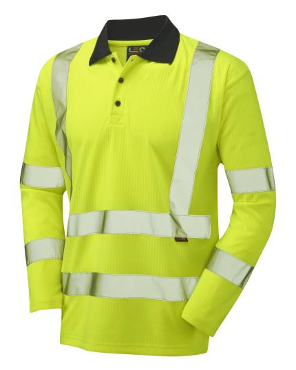 LEO SWIMBRIDGE ISO 20471 Cl 3 Comfort Sleeved Polo Shirt 0