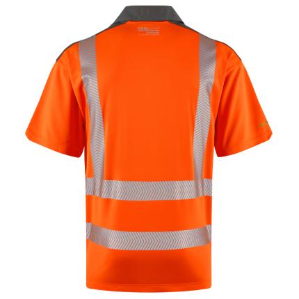 Leo Workwear Trimstone Ecoviz Hi Vis Coolmax High Performance Polo Shirt 2