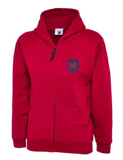Llangiwg Zip Hoodie Adult Sizes