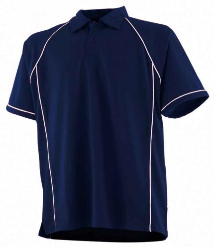 Finden + Hales Performance Piped Polo Shirt