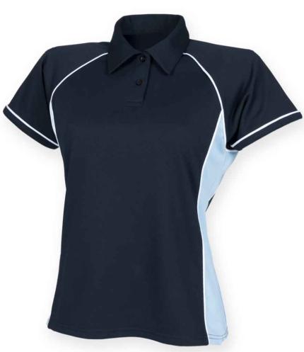 Finden + Hales Ladies Performance Piped Polo Shirt 0