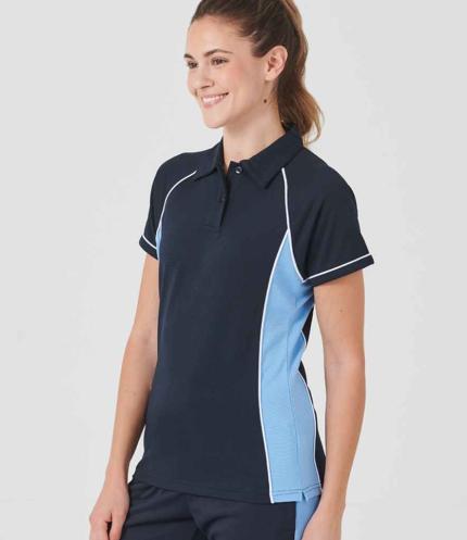 Finden + Hales Ladies Performance Piped Polo Shirt 3