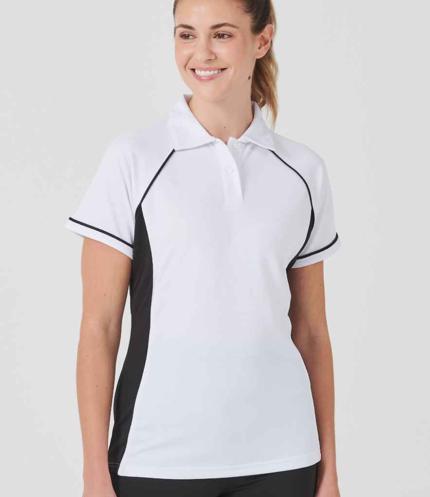 Finden + Hales Ladies Performance Piped Polo Shirt 3
