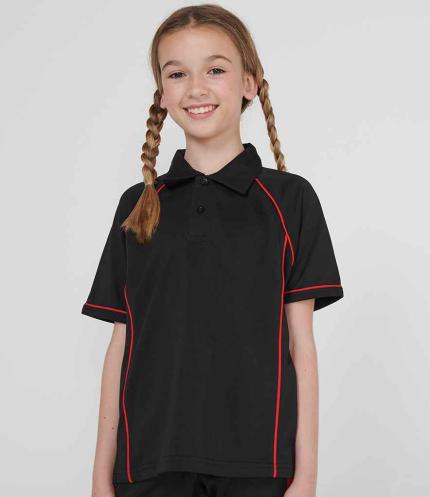 Finden + Hales Kids Performance Piped Polo Shirt 1