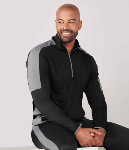 Finden + Hales Contrast Zip Neck Midlayer Top 3