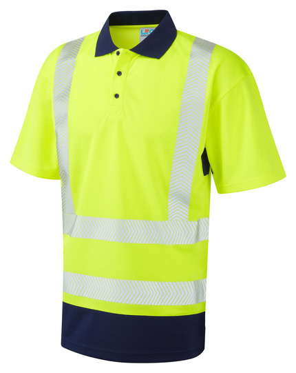 LEO MORTEHOE ISO 20471 Cl 2 Dual Colour Coolviz Plus Polo Shirt