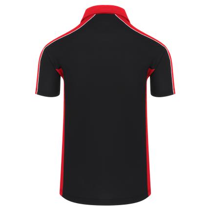 ORN Avocet Two Tone Polyester Poloshirt - Black/Red | Order Uniform UK Ltd