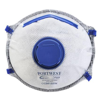 Portwest
 FFP2 Carbon Valved Dolomite Respirator (Pk10) 0