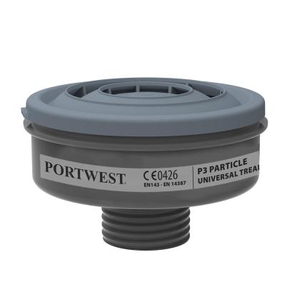 Portwest
 P3 Particle Filter Universal Thread (Pk6) 0