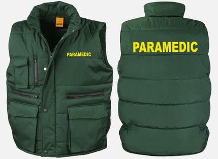 Paramedic Printed Result Workguard Bodywarmer