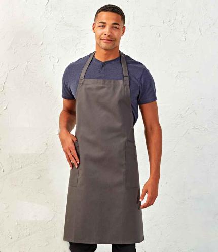 Premier Recycled Polyester and Fairtrade Organic Cotton Bib Apron 1
