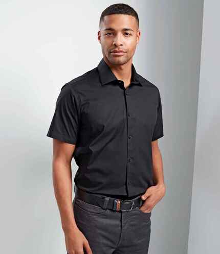 Premier Short Sleeve Stretch Fit Poplin Shirt 3