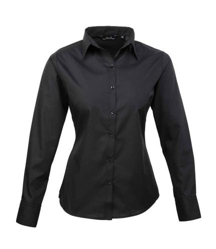 Premier Ladies Long Sleeve Poplin Blouse