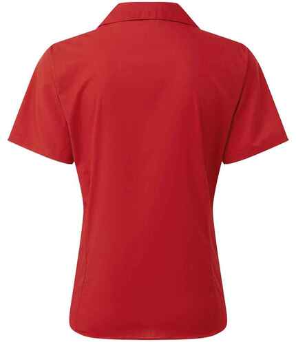 Premier Ladies Short Sleeve Poplin Blouse 2
