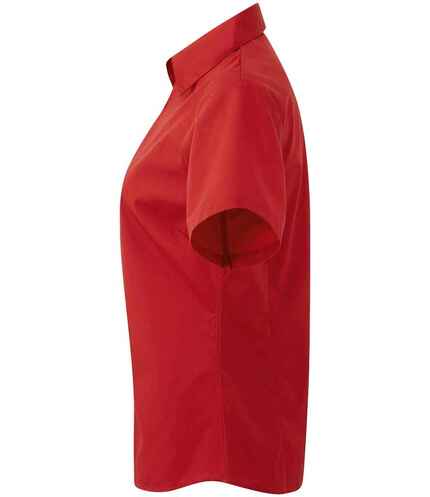 Premier Ladies Short Sleeve Poplin Blouse 1