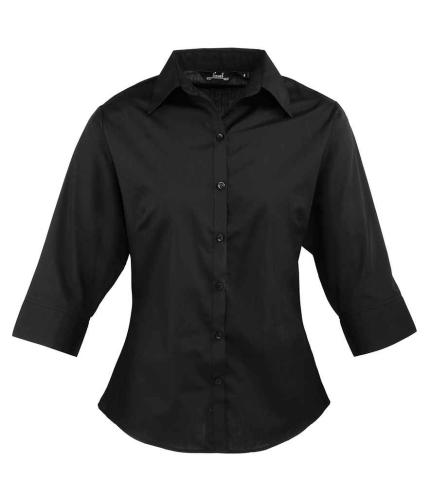 Premier Ladies 3/4 Sleeve Poplin Blouse 0
