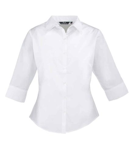Premier Ladies 3/4 Sleeve Poplin Blouse 0