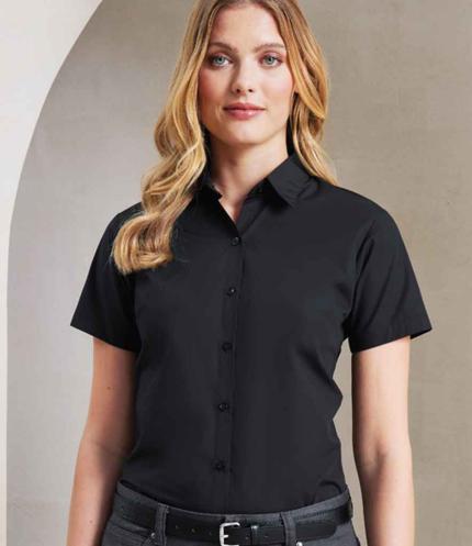Premier Ladies Supreme Short Sleeve Poplin Shirt 2