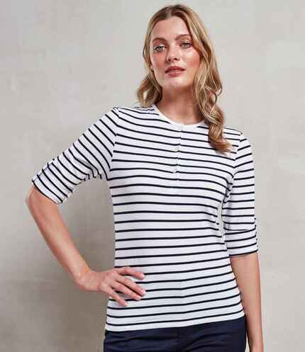 Premier Ladies Long John Roll Sleeve T-Shirt 3