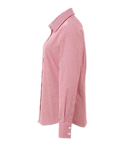 Premier Ladies Gingham Long Sleeve Shirt 1