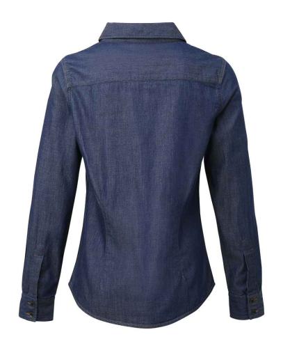 Premier Ladies Jeans Stitch Denim Shirt 2