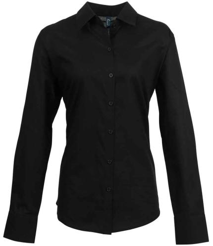 Premier Ladies Signature Long Sleeve Oxford Shirt 0