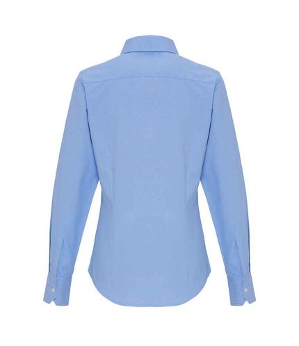 Premier Ladies Long Sleeve Striped Oxford Shirt 1