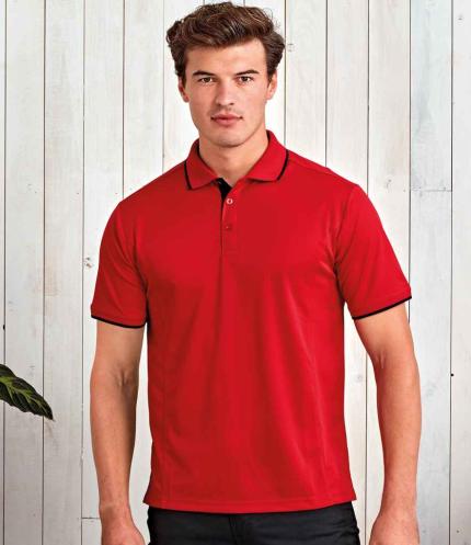 Premier Contrast Coolchecker® Piqué Polo Shirt 2