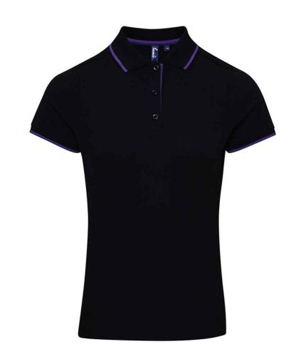 Premier Ladies Contrast Coolchecker® Piqué Polo Shirt